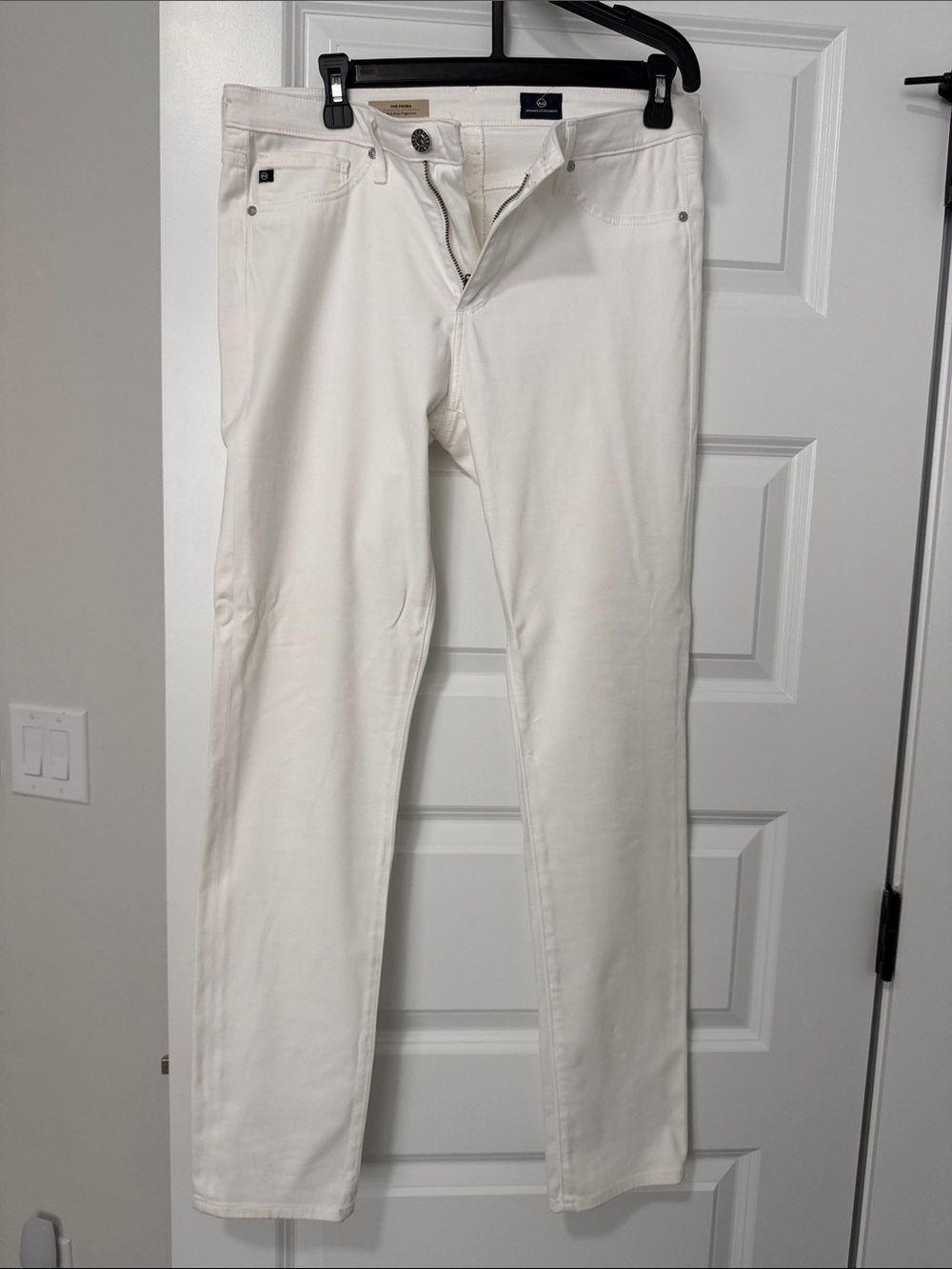 Ag Adriano Goldschmied Slim White Chinos